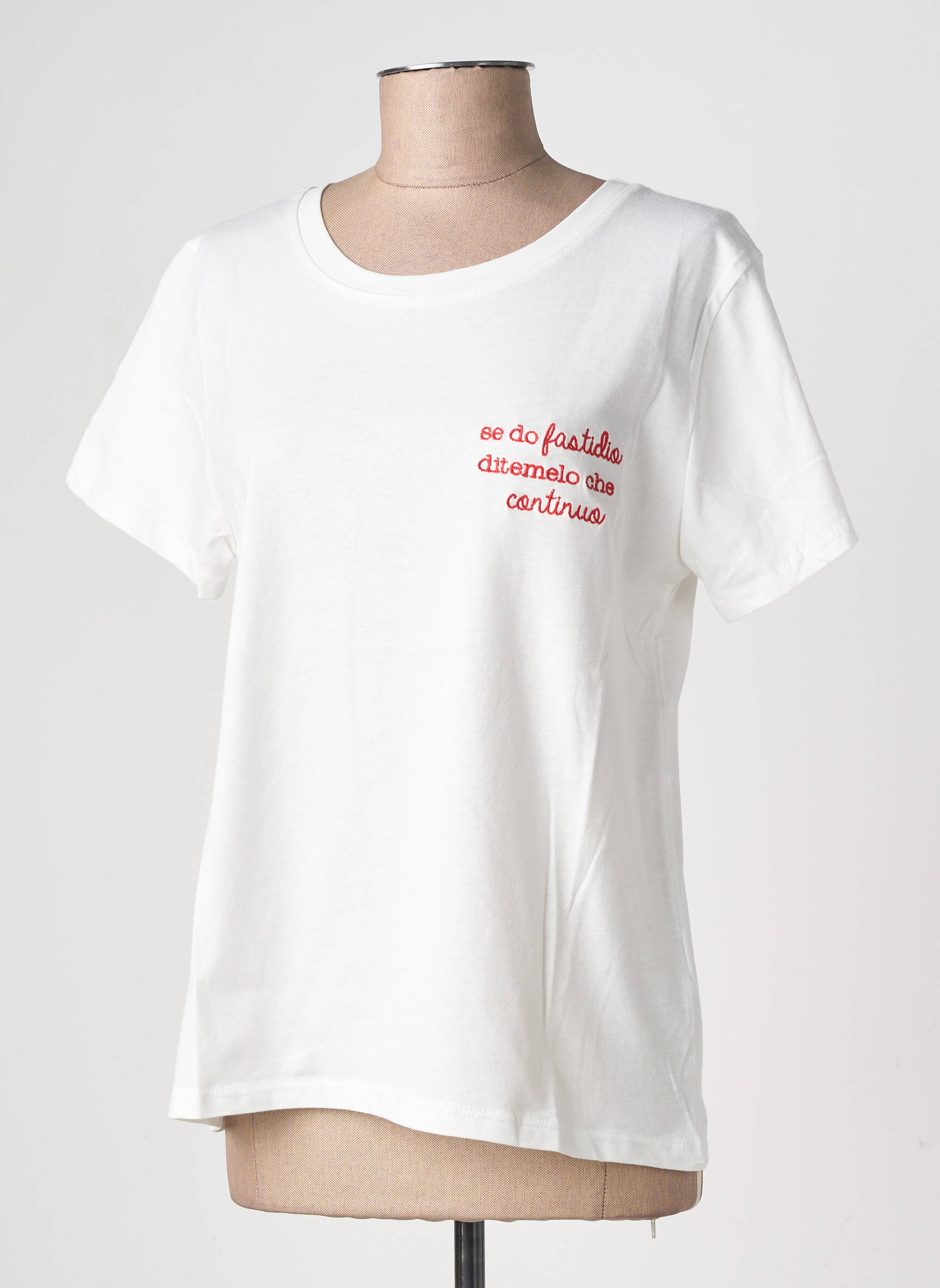 Tricou elasticitate mâneci scurte alb ALTAMIRA femeie