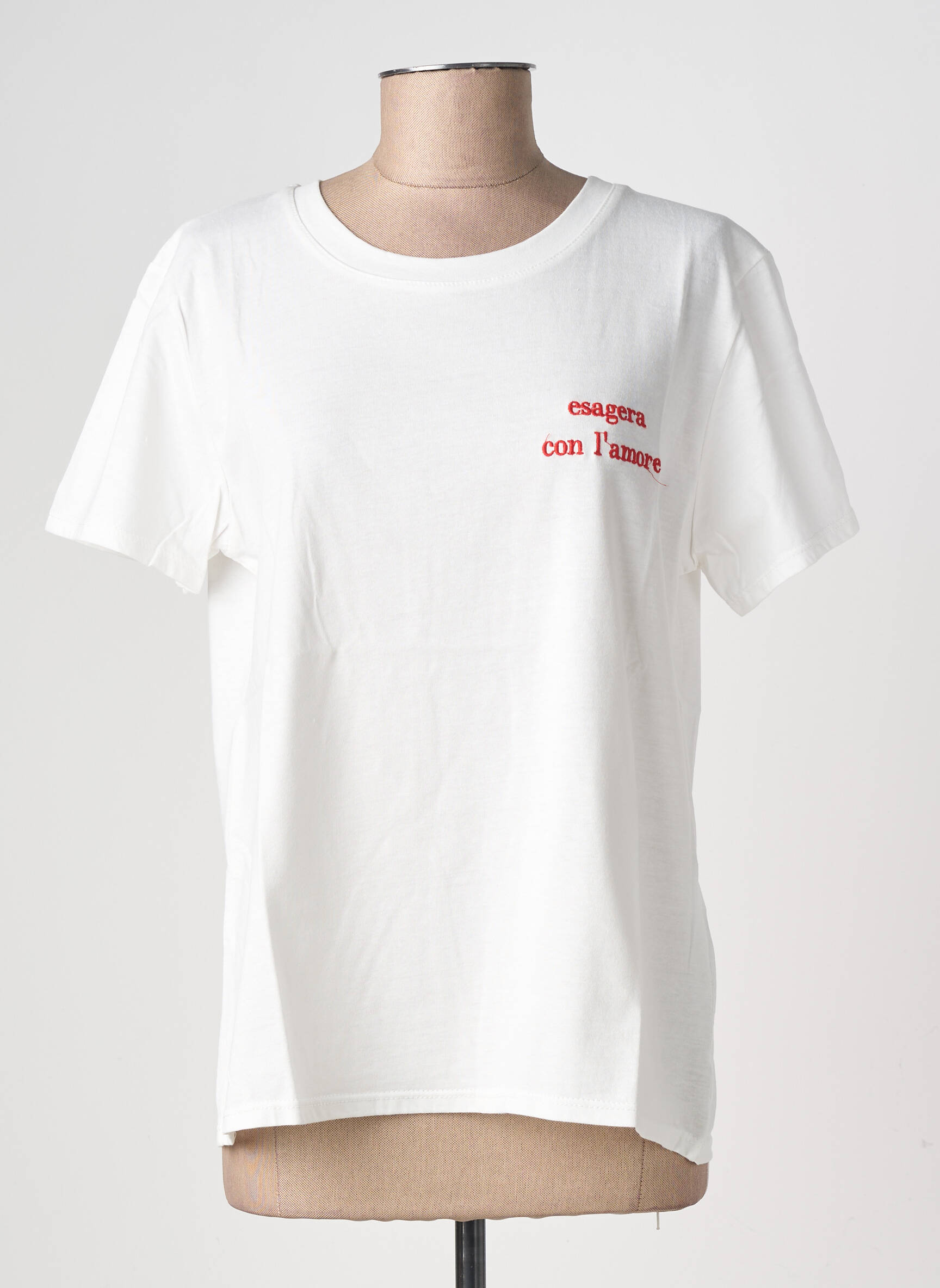 Tricou elasticitate mâneci scurte alb ALTAMIRA femeie
