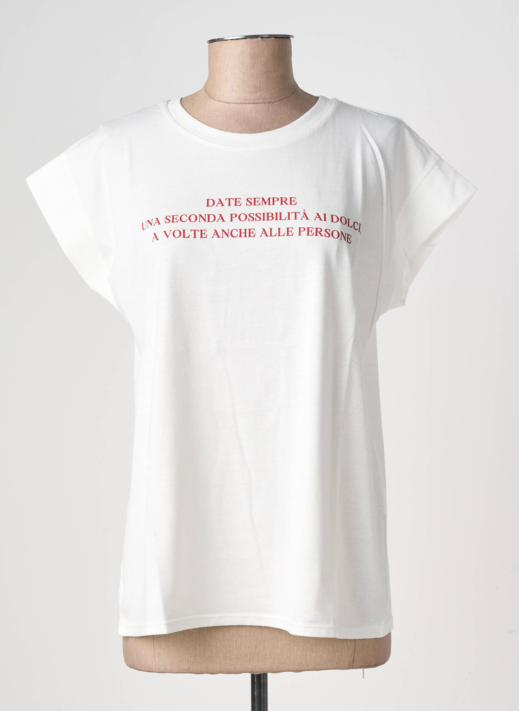 Tricou imprimeu fantezie mâneci scurte roșu CIVICO 1 femeie