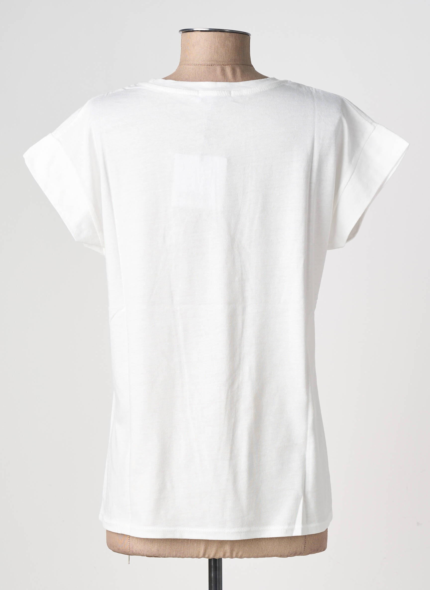 Tricou imprimeu fantezie mâneci scurte alb CIVICO 1 femeie
