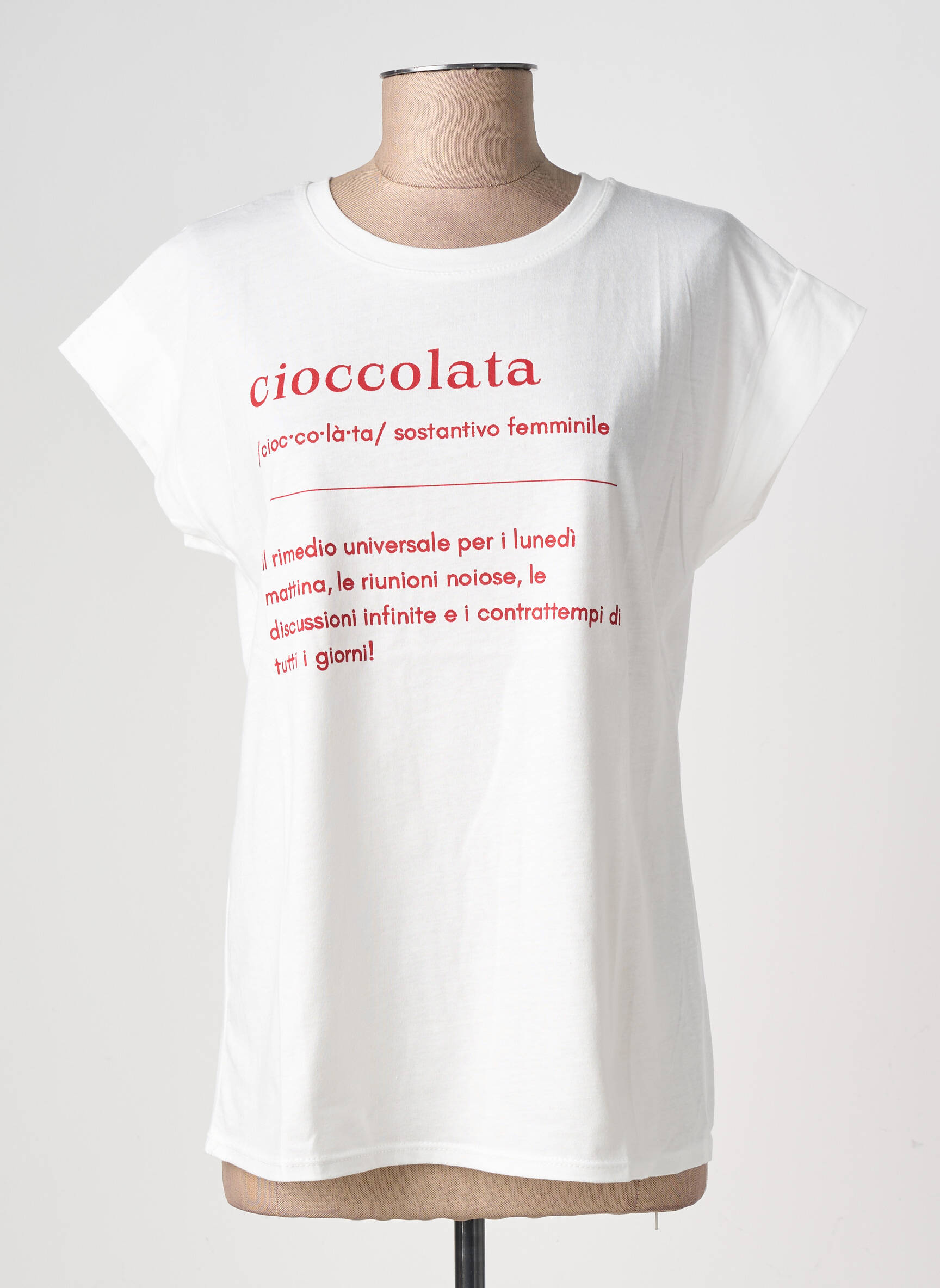 Tricou imprimeu fantezie mâneci scurte alb CIVICO 1 femeie