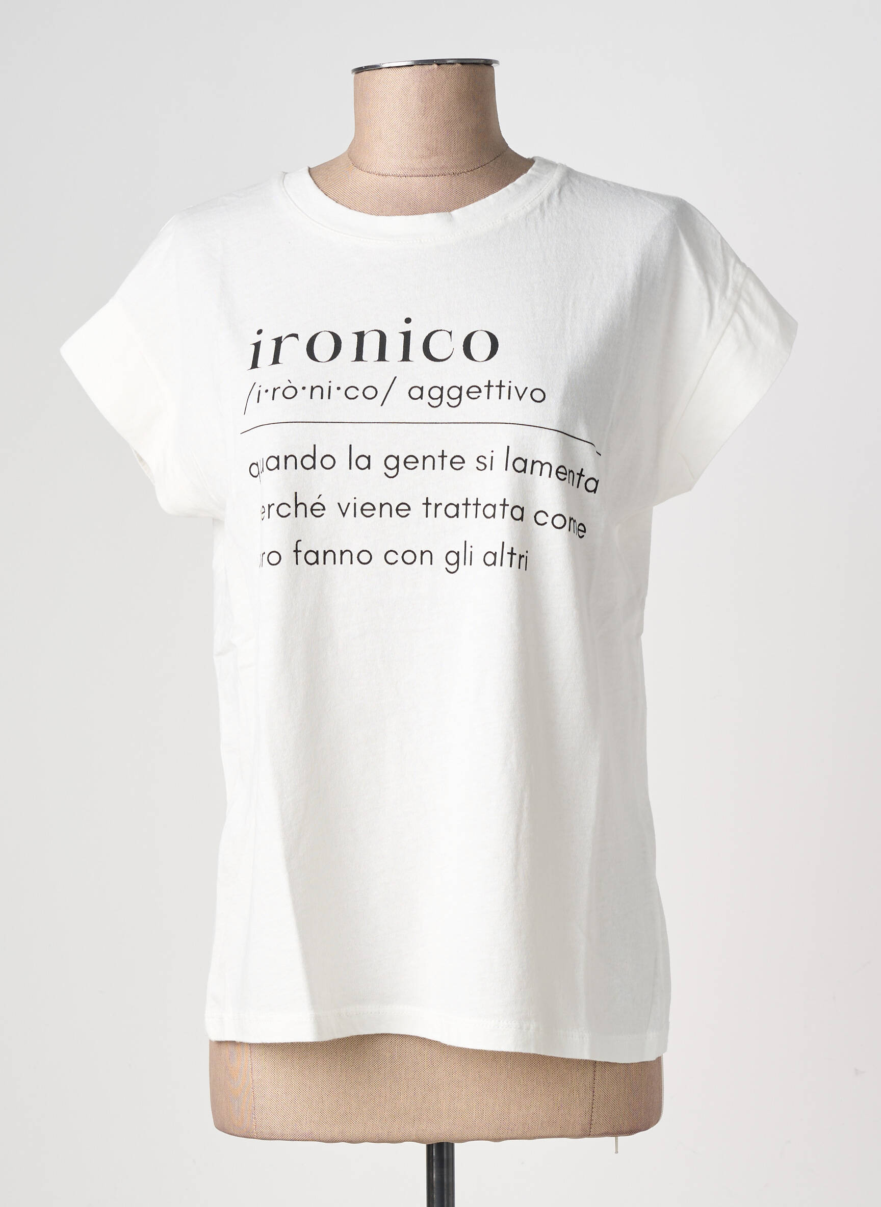 Tricou imprimeu fantezie mâneci scurte negru CIVICO 1 femeie