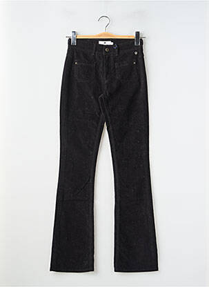 Pantalon evazat elasticitate talie înaltă negru FREEMAN T.PORTER femeie