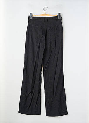 Pantalon drept închidere cu fermoar sub clapetă cu nasturi negru FREEMAN T.PORTER femeie