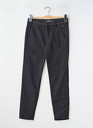 Pantalon chino țesătură poplin mărime normală negru FREEMAN T.PORTER femeie