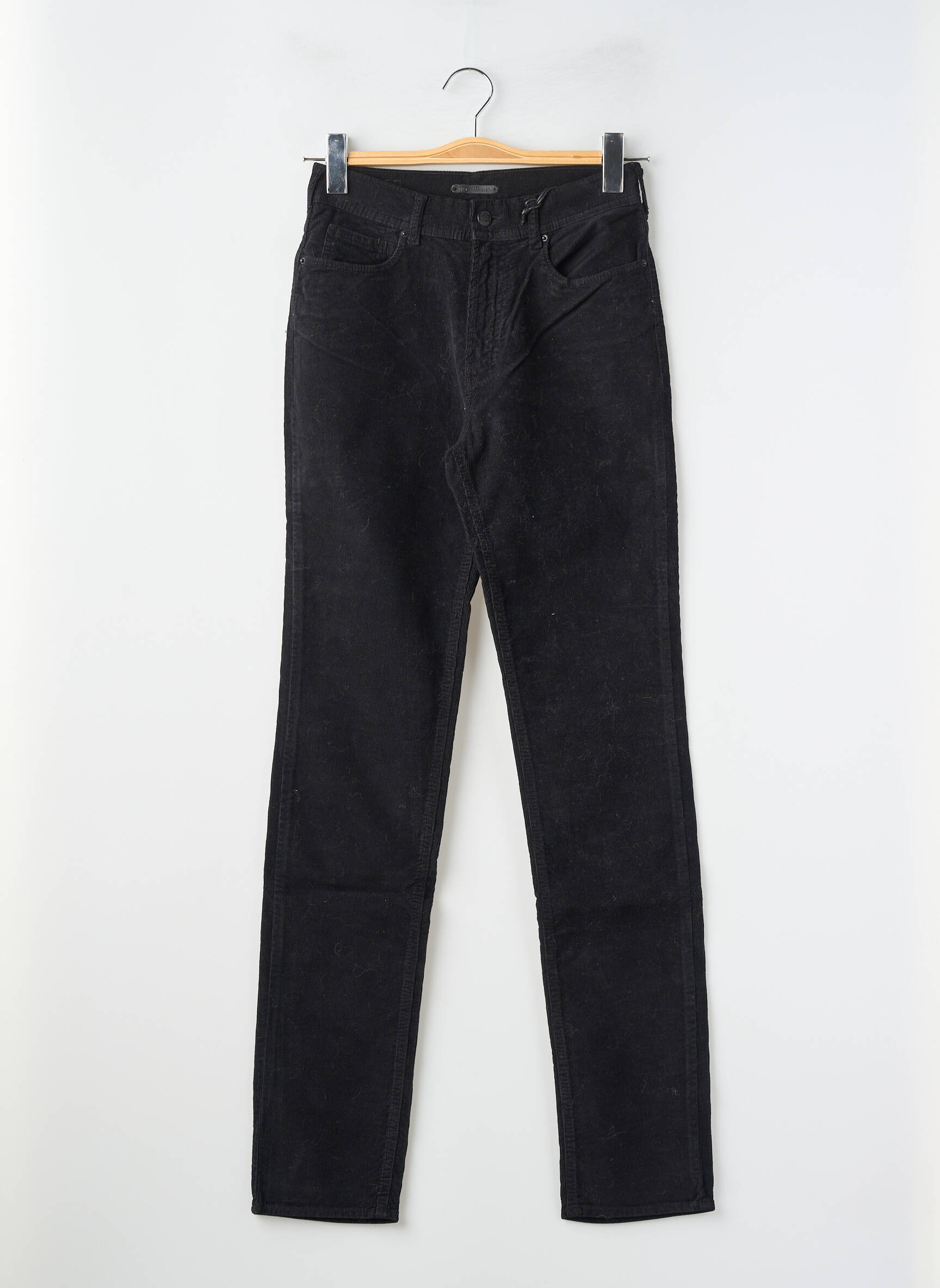 Pantalon slim talie înaltă talie înaltă negru CIMARRON femeie
