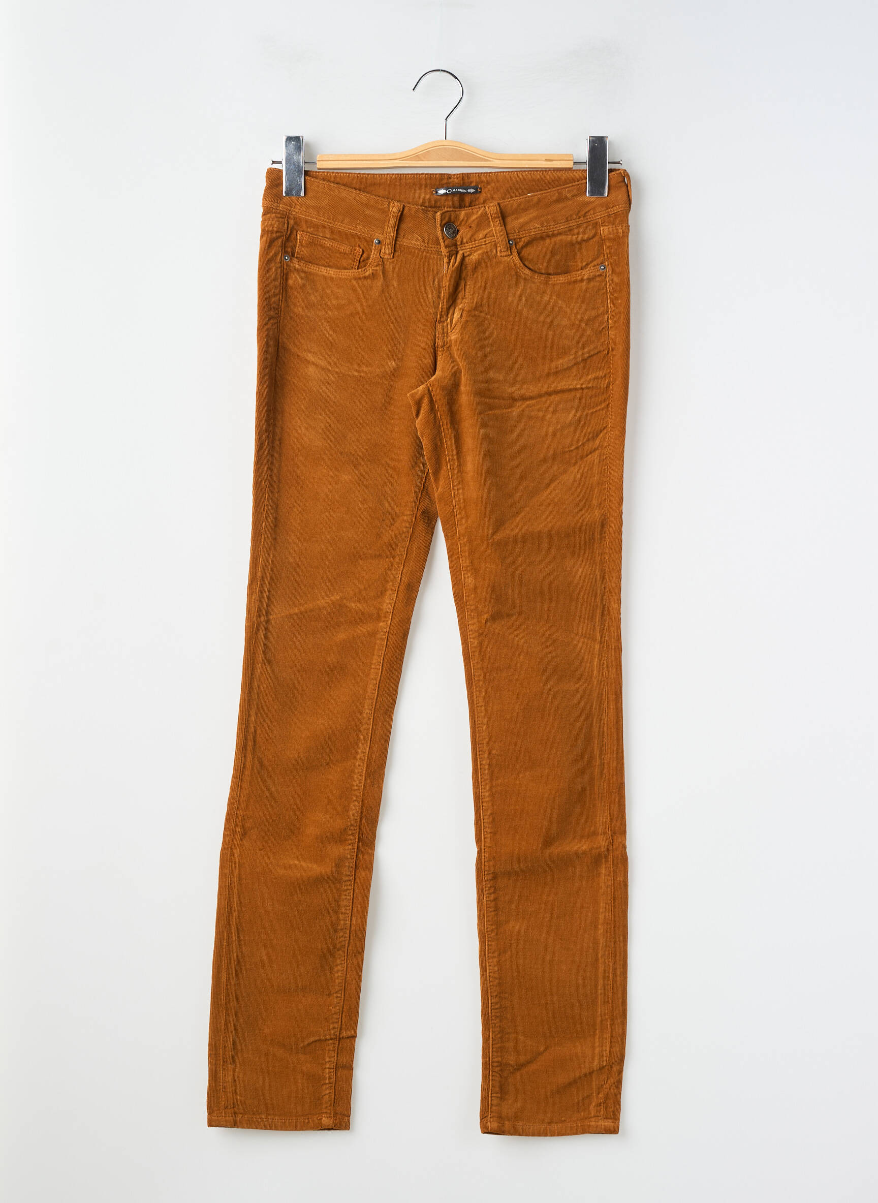 Pantalon slim elasticitate mărime normală galben CIMARRON femeie