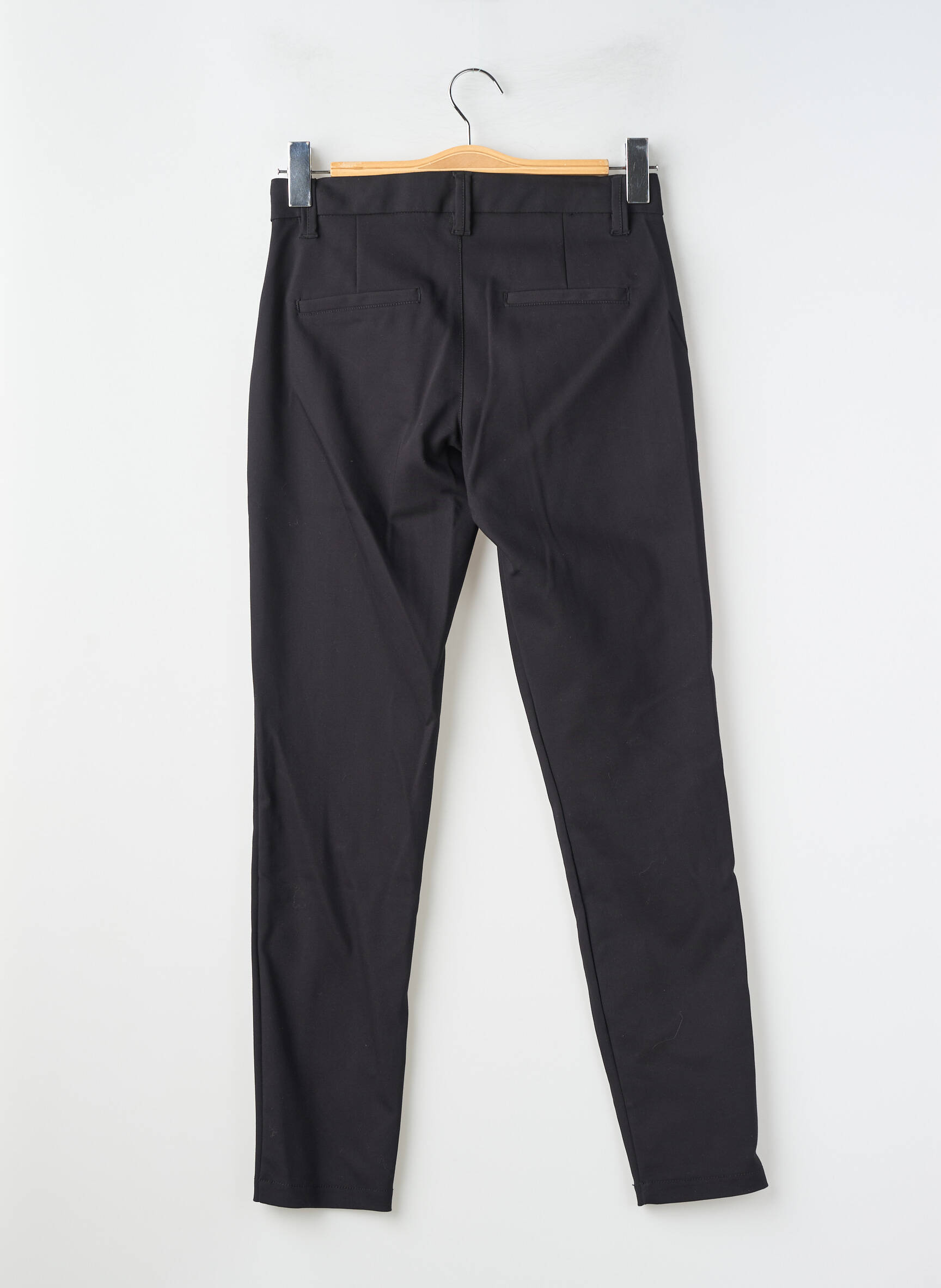 Pantalon chino țesătură poplin mărime normală negru STREET ONE femeie