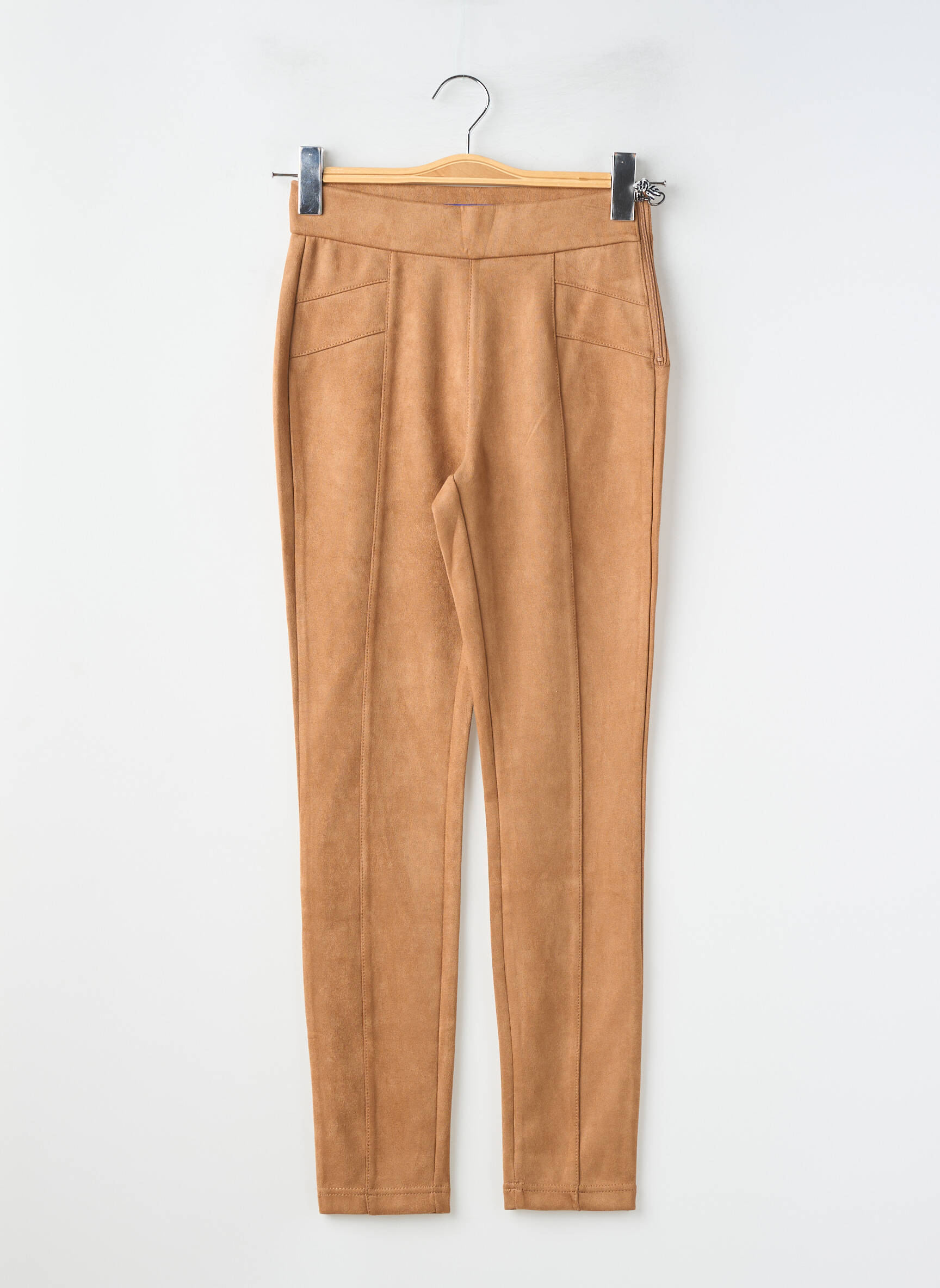 Pantalon slim talie elastică mărime normală bej STREET ONE femeie