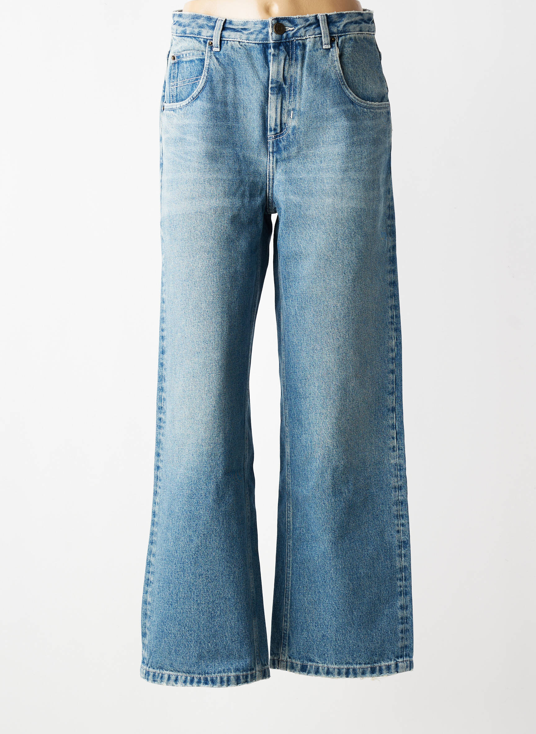 Blugi cu croială dreaptă elasticitate mărime normală albastru AMERICAN VINTAGE femeie