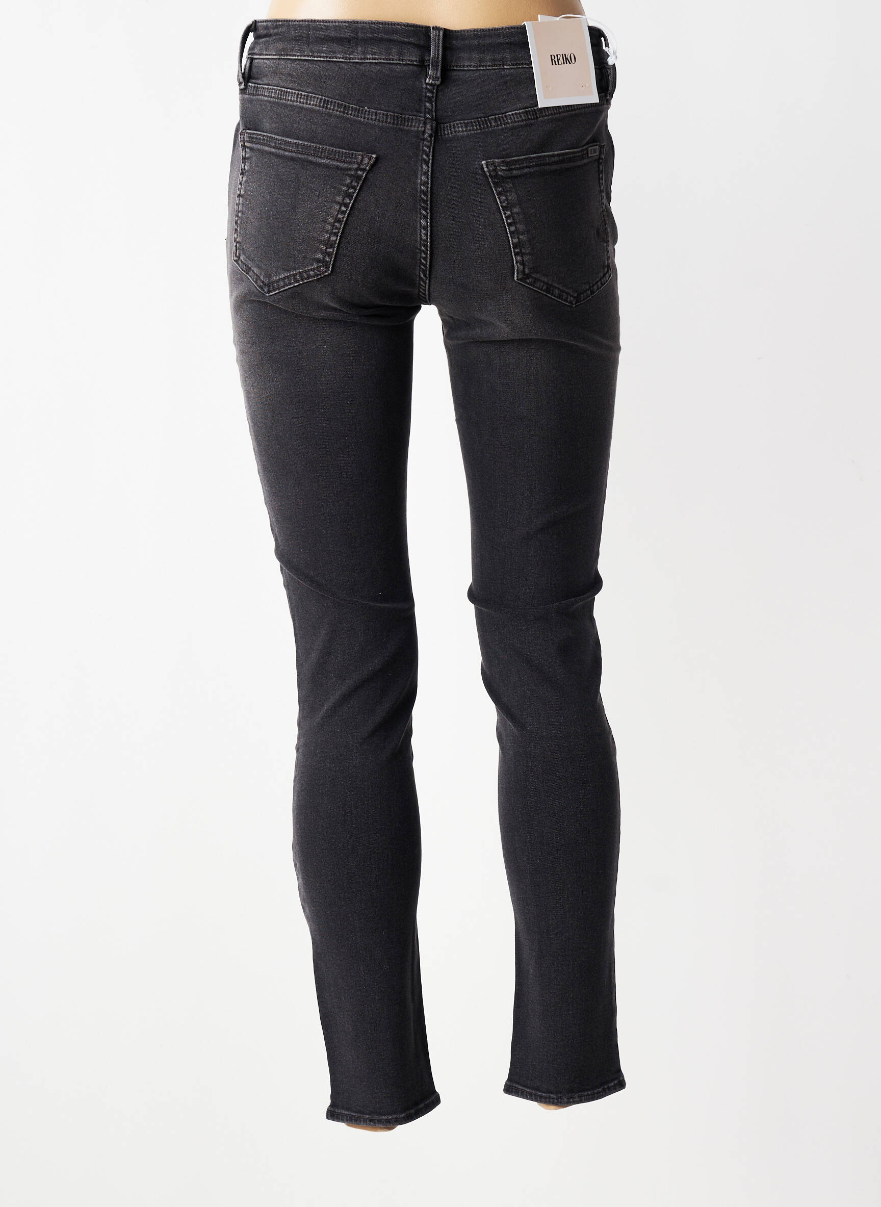 Blugi skinny mărime normală mărime normală negru REIKO femeie