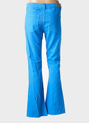 Pantalon evazat elasticitate mărime normală albastru HAPPY femeie