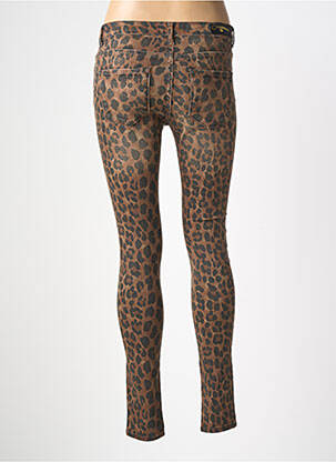 Blugi skinny elasticitate talie joasă maro CIMARRON femeie
