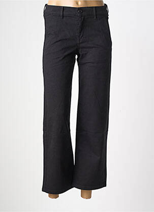 Pantalon chino închidere cu fermoar sub clapetă cu nasturi mărime normală negru HAPPY femeie