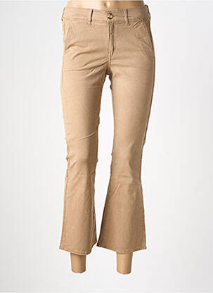 Pantalon 7/8 elasticitate mărime normală maro HAPPY femeie