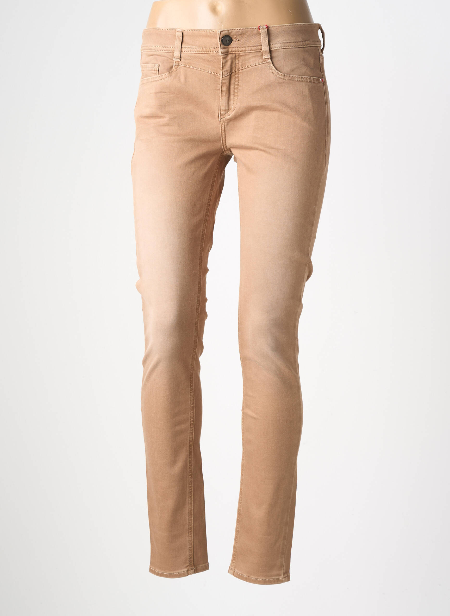 Pantalon slim elasticitate mărime normală maro STREET ONE femeie
