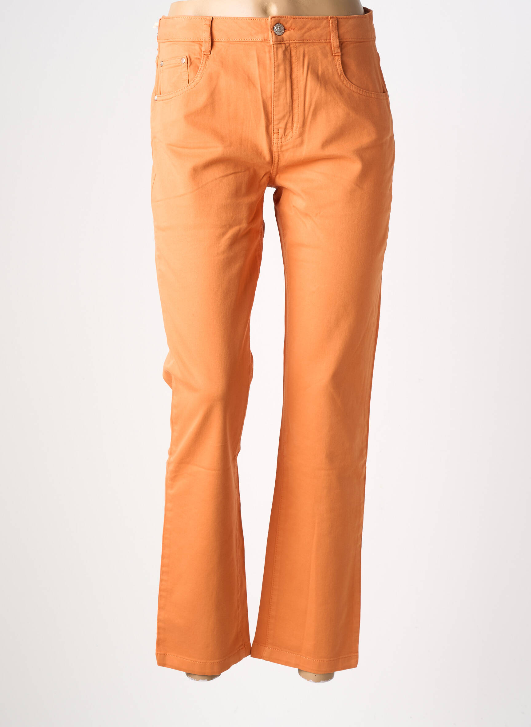 Pantalon drept elasticitate mărime normală portocalie LOLA ESPELETA femeie