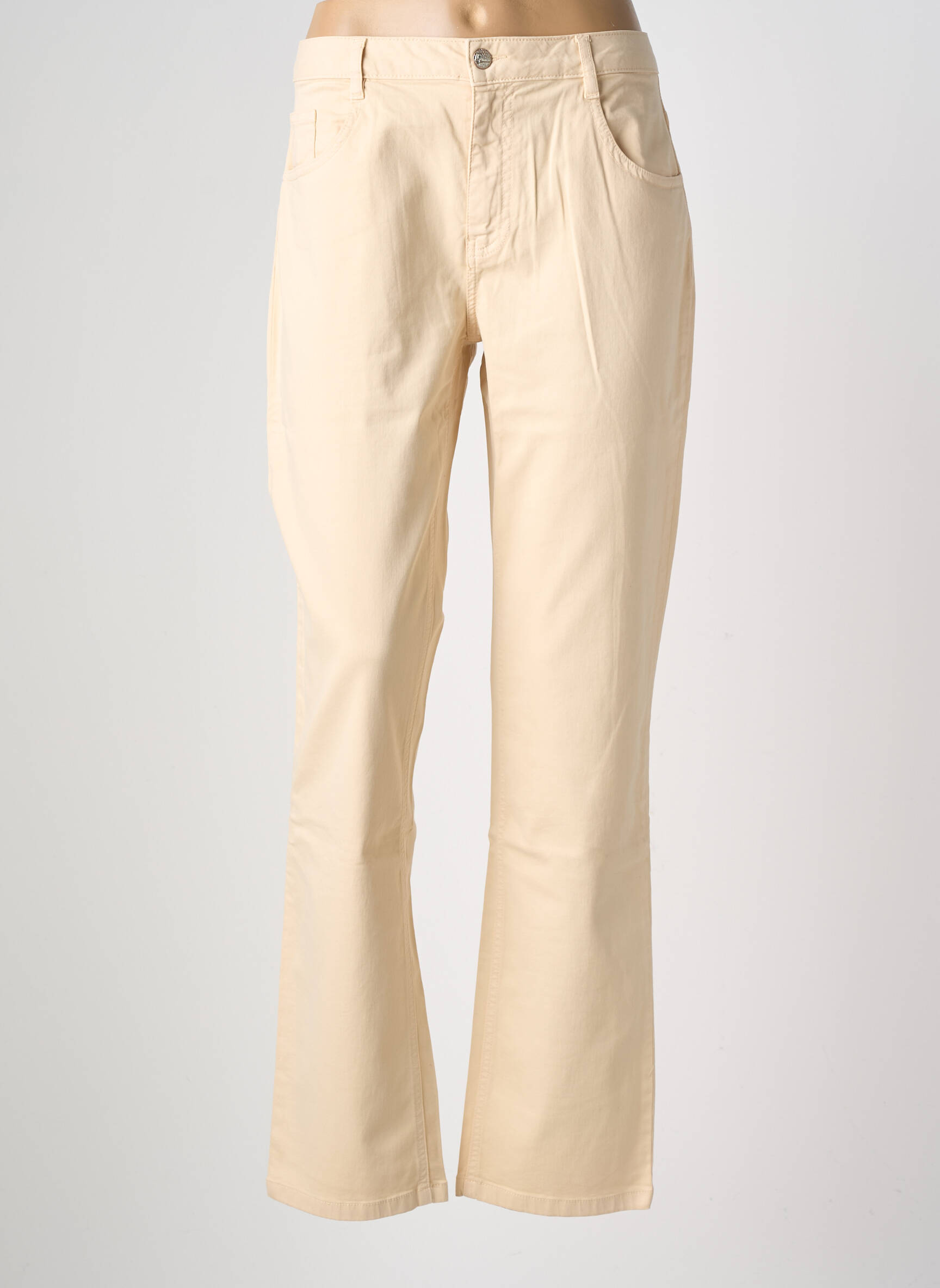 Pantalon drept elasticitate mărime normală bej LOLA ESPELETA femeie