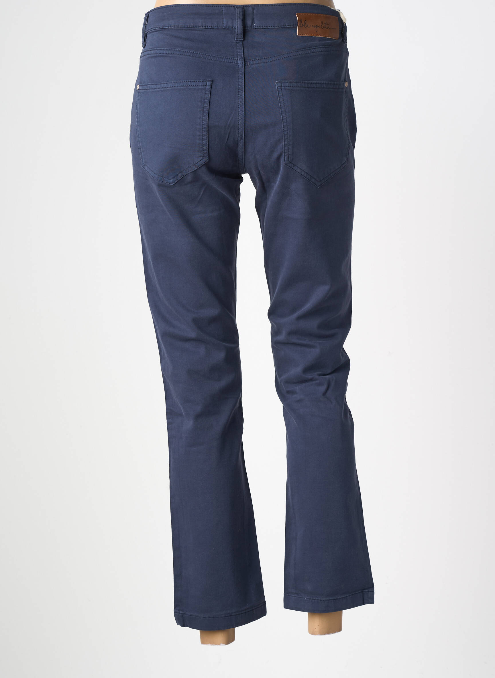 Pantalon 7/8 elasticitate mărime normală albastru LOLA ESPELETA femeie