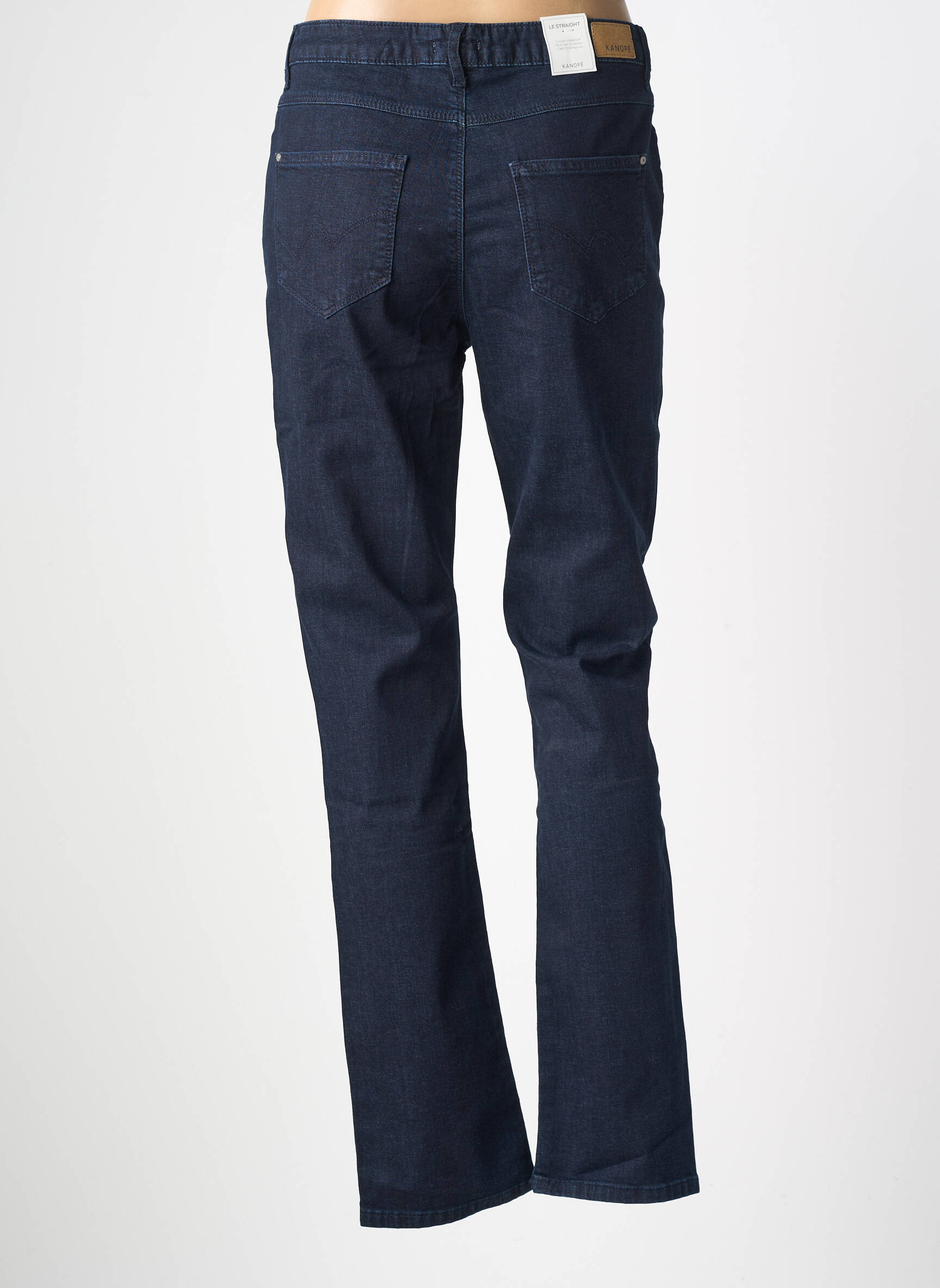 Pantalon drept elasticitate mărime normală albastru KANOPE femeie