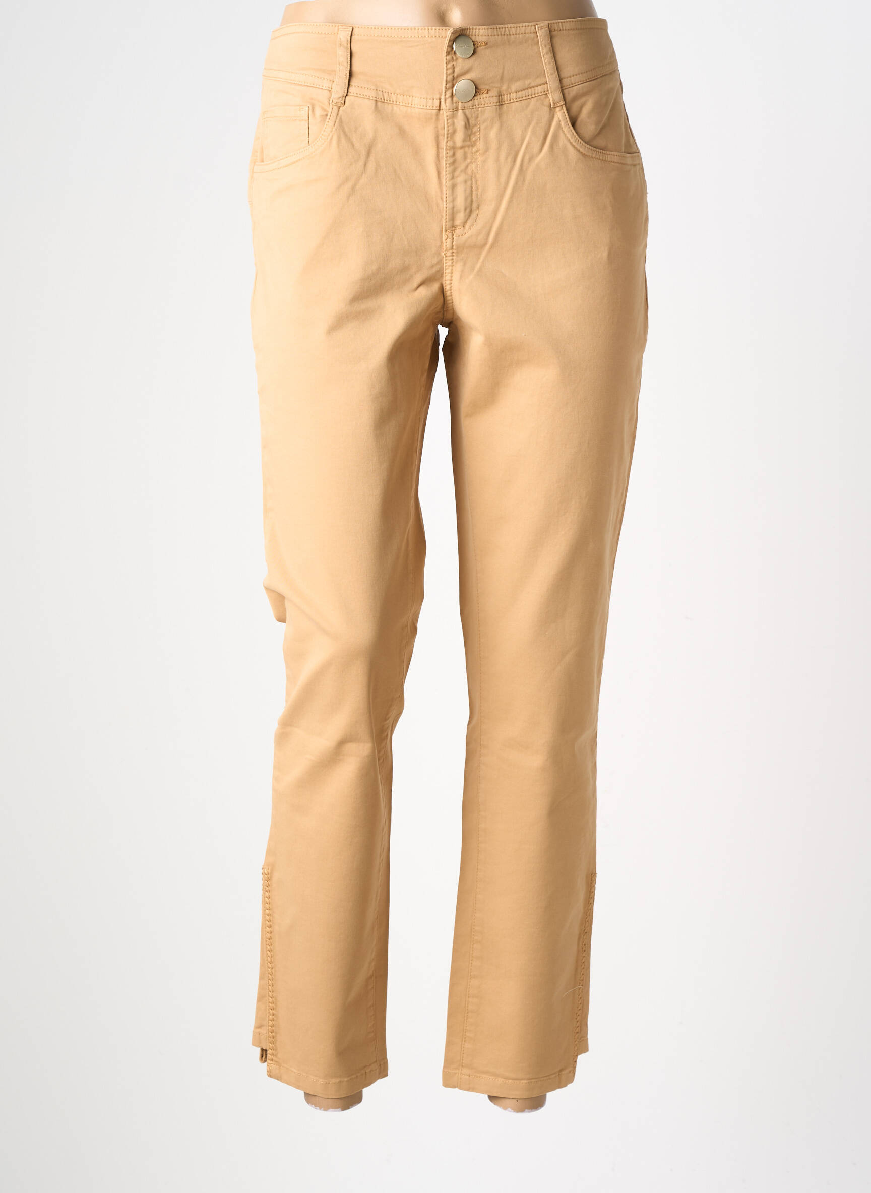 Pantalon drept elasticitate mărime normală maro LOLA ESPELETA femeie