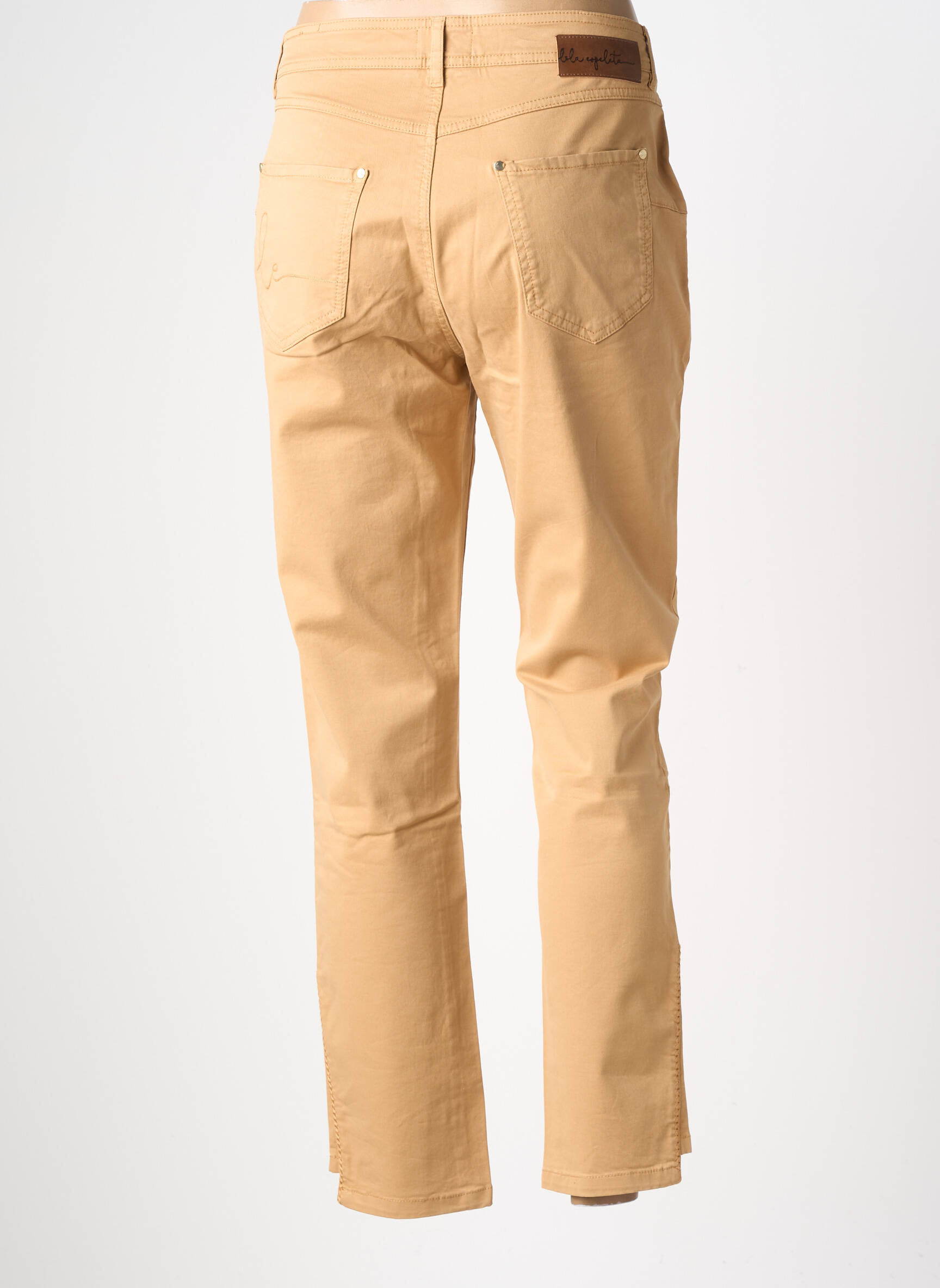 Pantalon drept elasticitate mărime normală maro LOLA ESPELETA femeie
