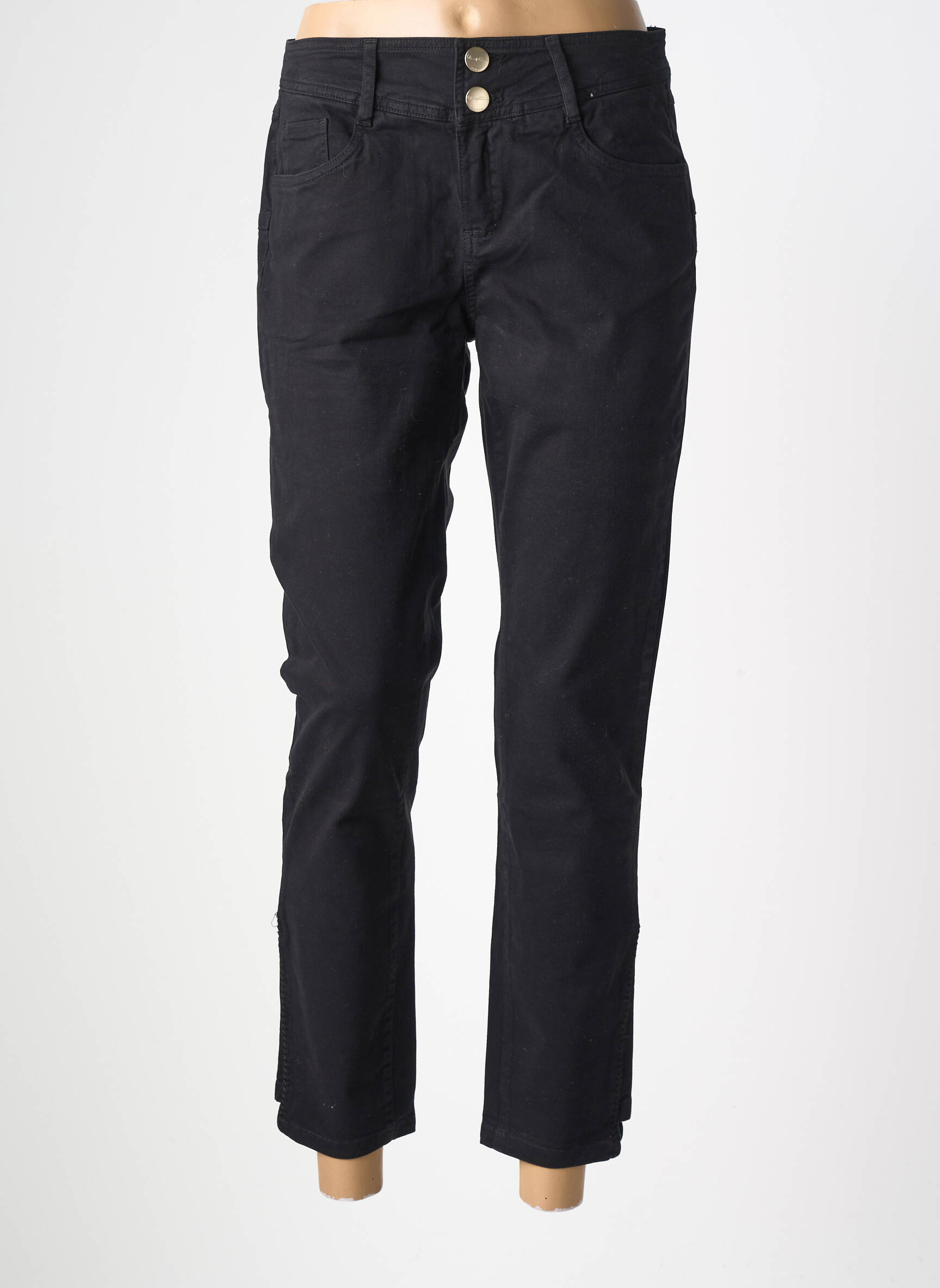 Pantalon 7/8 elasticitate mărime normală negru LOLA ESPELETA femeie