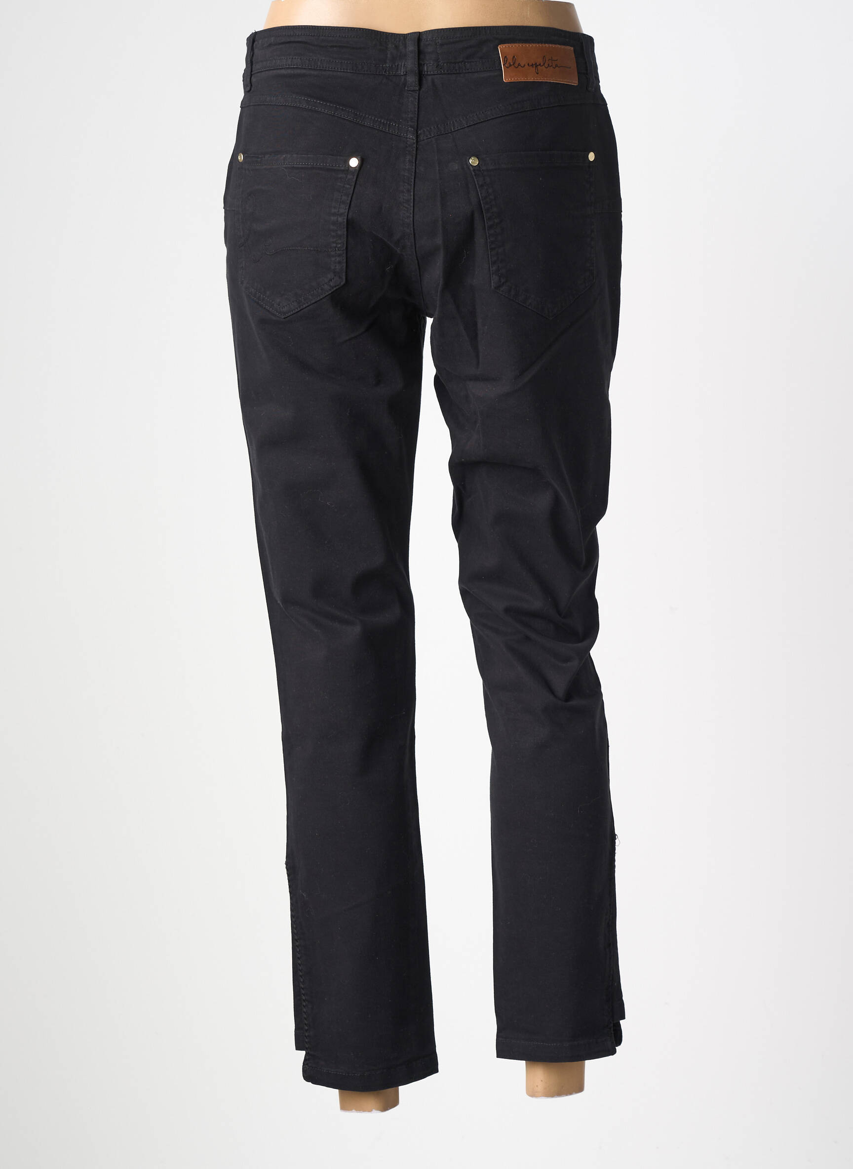 Pantalon 7/8 elasticitate mărime normală negru LOLA ESPELETA femeie