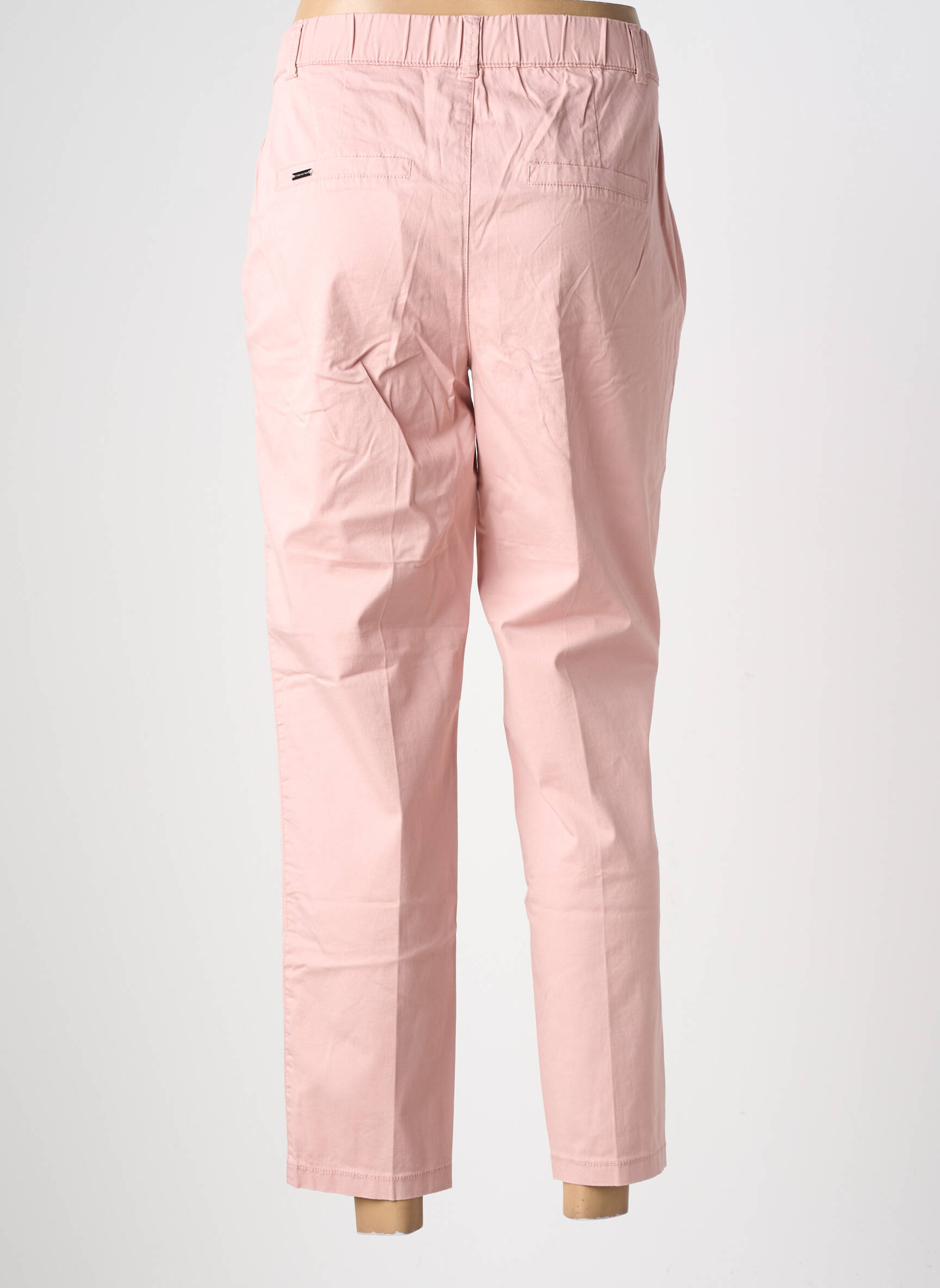 Pantalon chino țesătură poplin mărime normală roz STREET ONE femeie