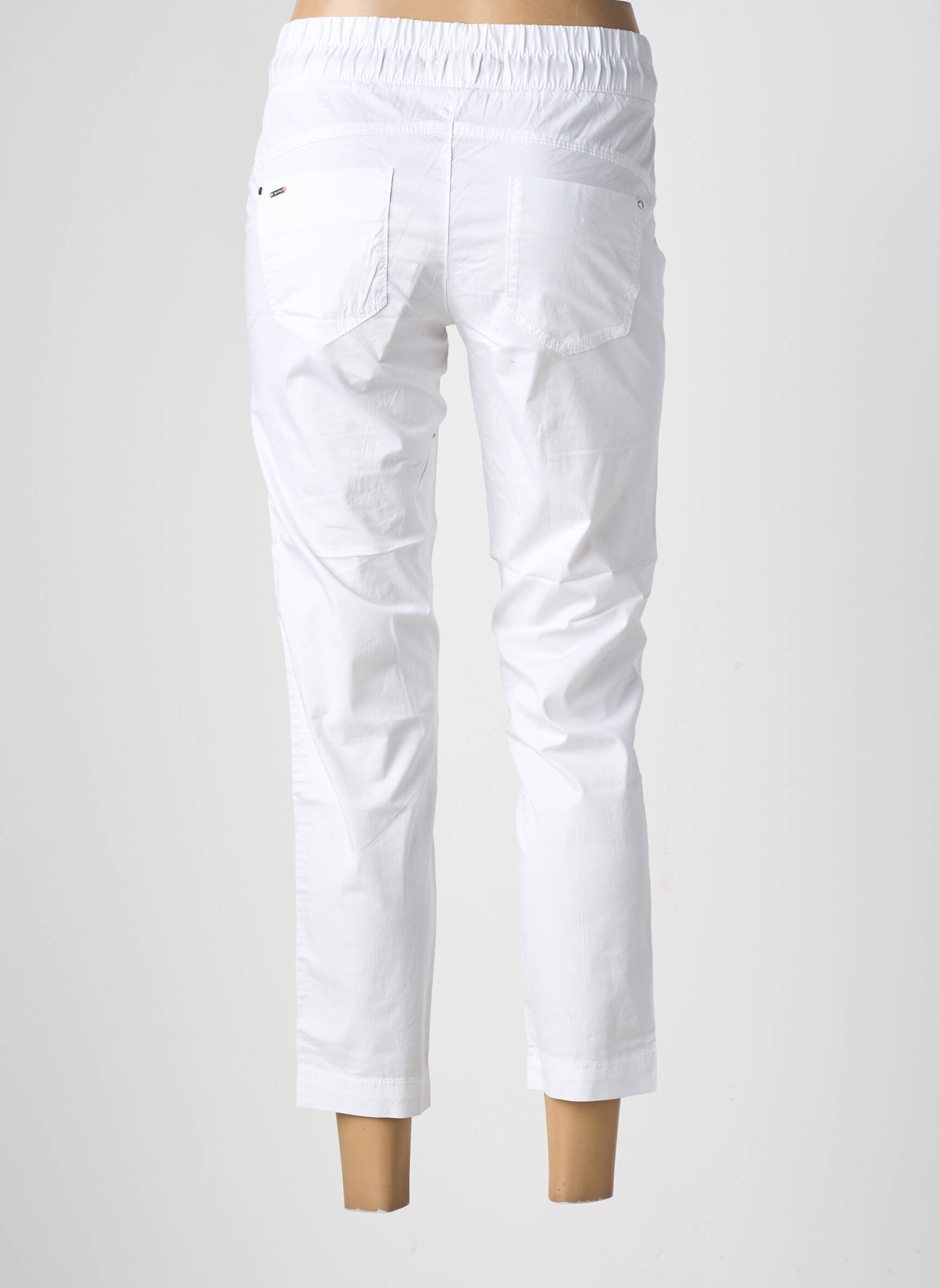 Pantalon 7/8 elasticitate mărime normală alb STREET ONE femeie