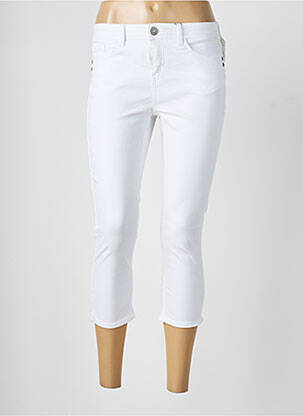 Pantalon 7/8 elasticitate talie joasă alb STREET ONE femeie