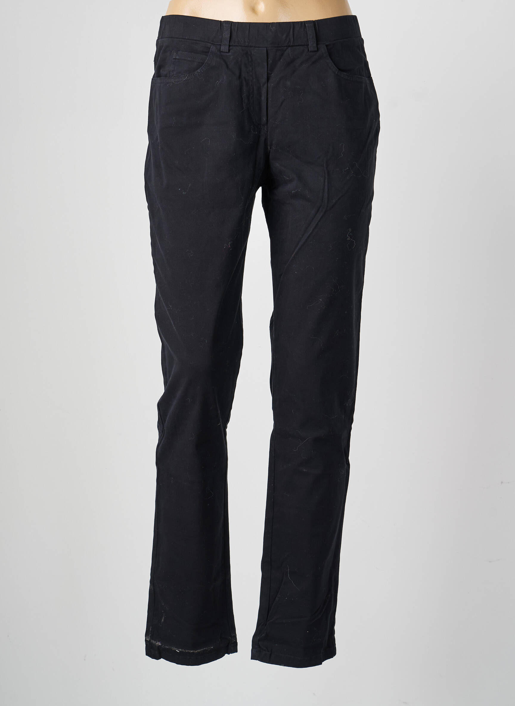 Pantalon slim talie elastică mărime normală negru QUATTRO femeie