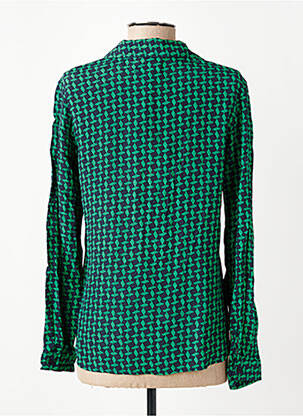 Cămașă croială cambrată mâneci lungi verde FREEMAN T.PORTER femeie