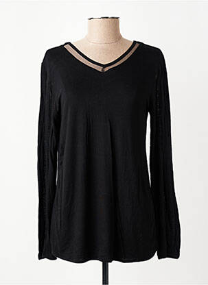 Tricou mâneci lungi mâneci lungi negru AKELA KEY femeie