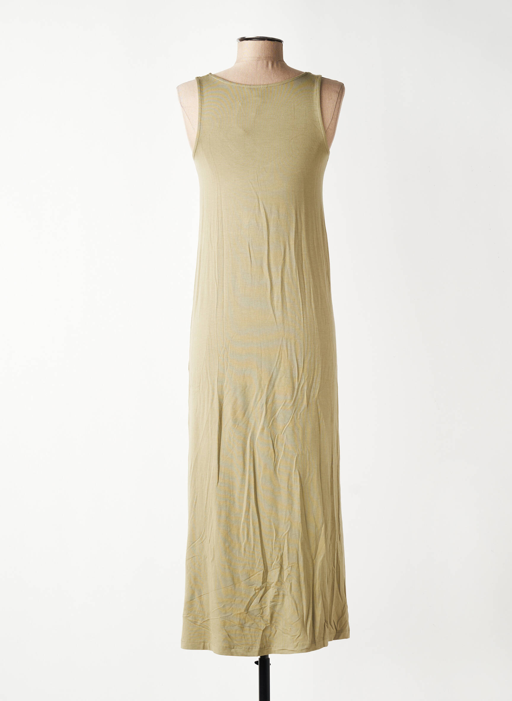 Rochie midi fără mâneci fără mâneci verde YERSE femeie