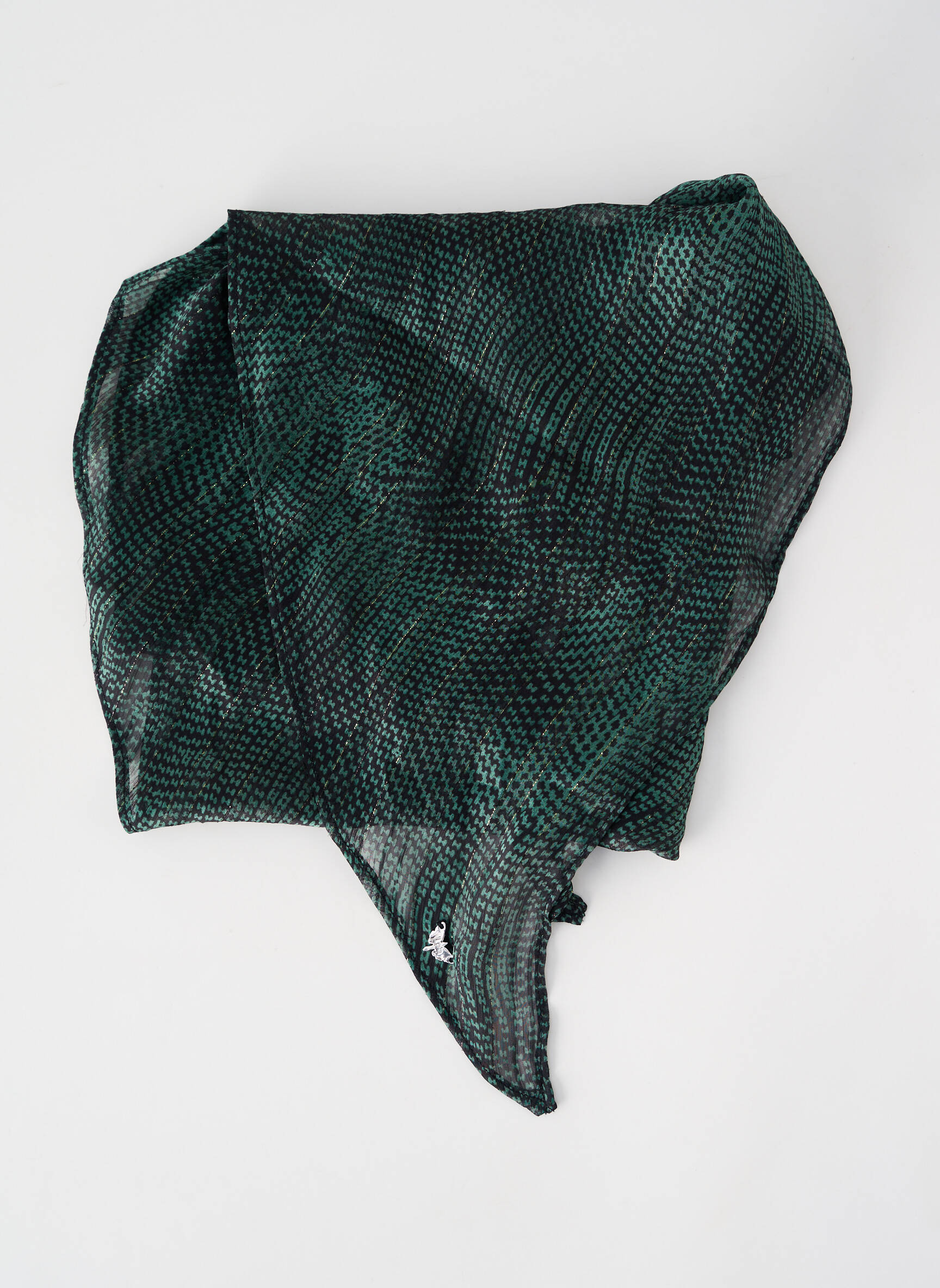 Eșarfă efect material satinat verde LPB LES PETITES BOMBES  femeie