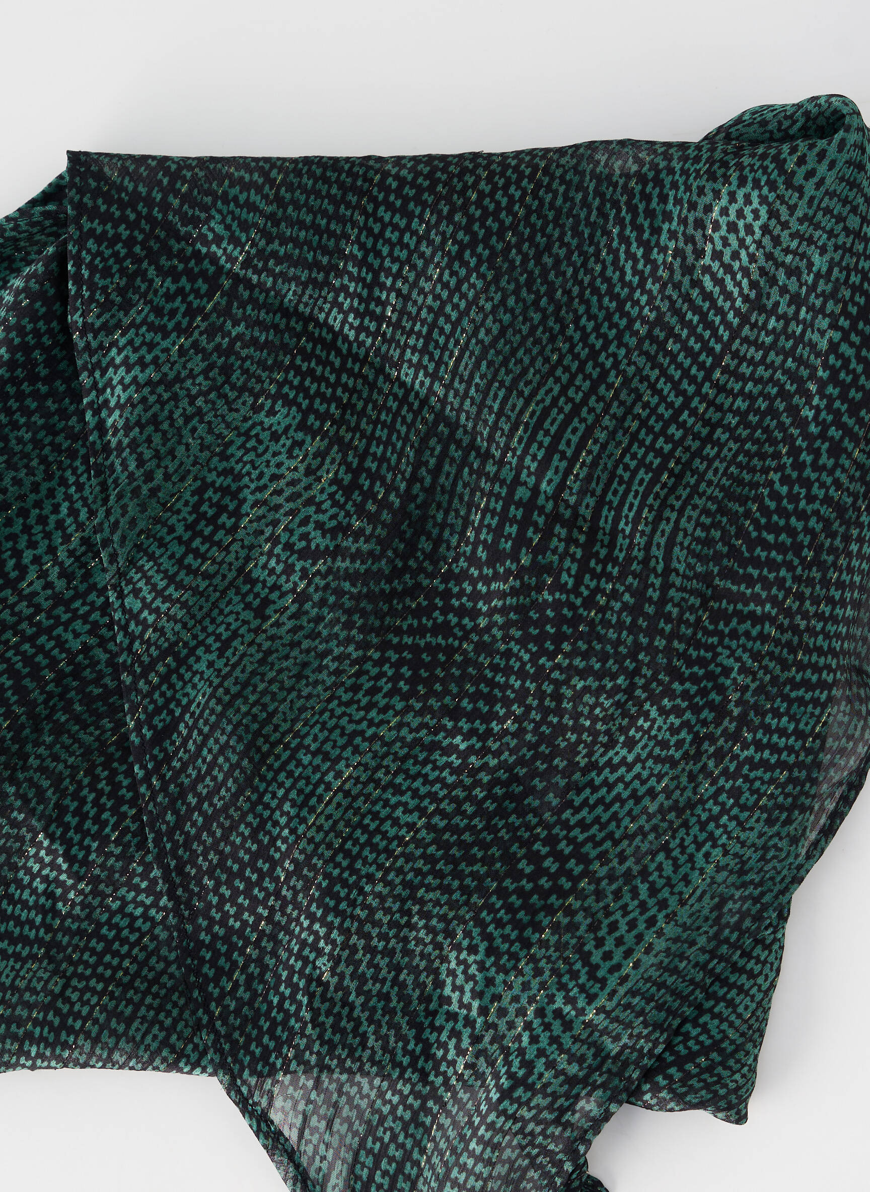 Eșarfă efect material satinat verde LPB LES PETITES BOMBES  femeie