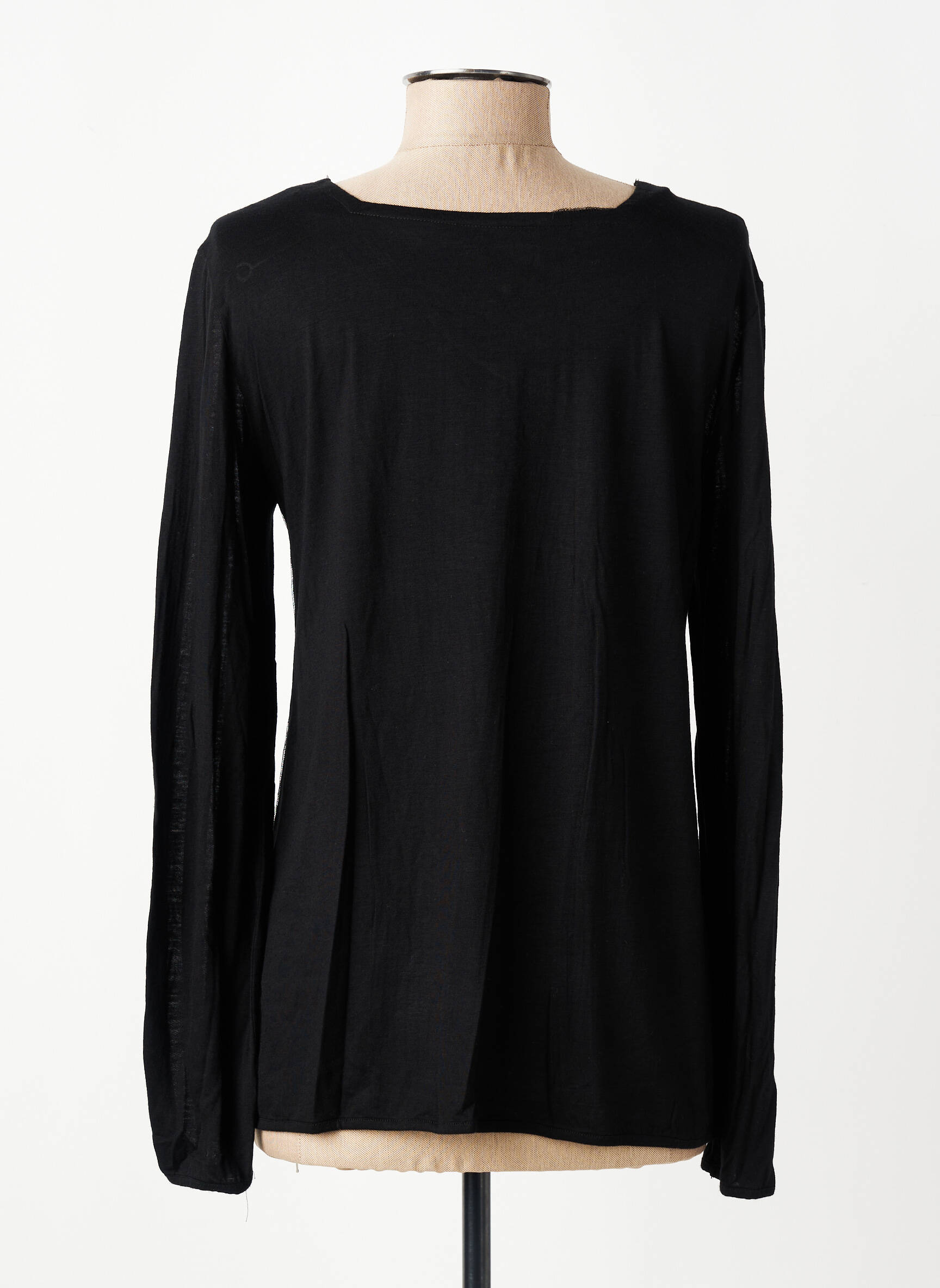 Tricou mâneci lungi mâneci lungi negru AKELA KEY femeie