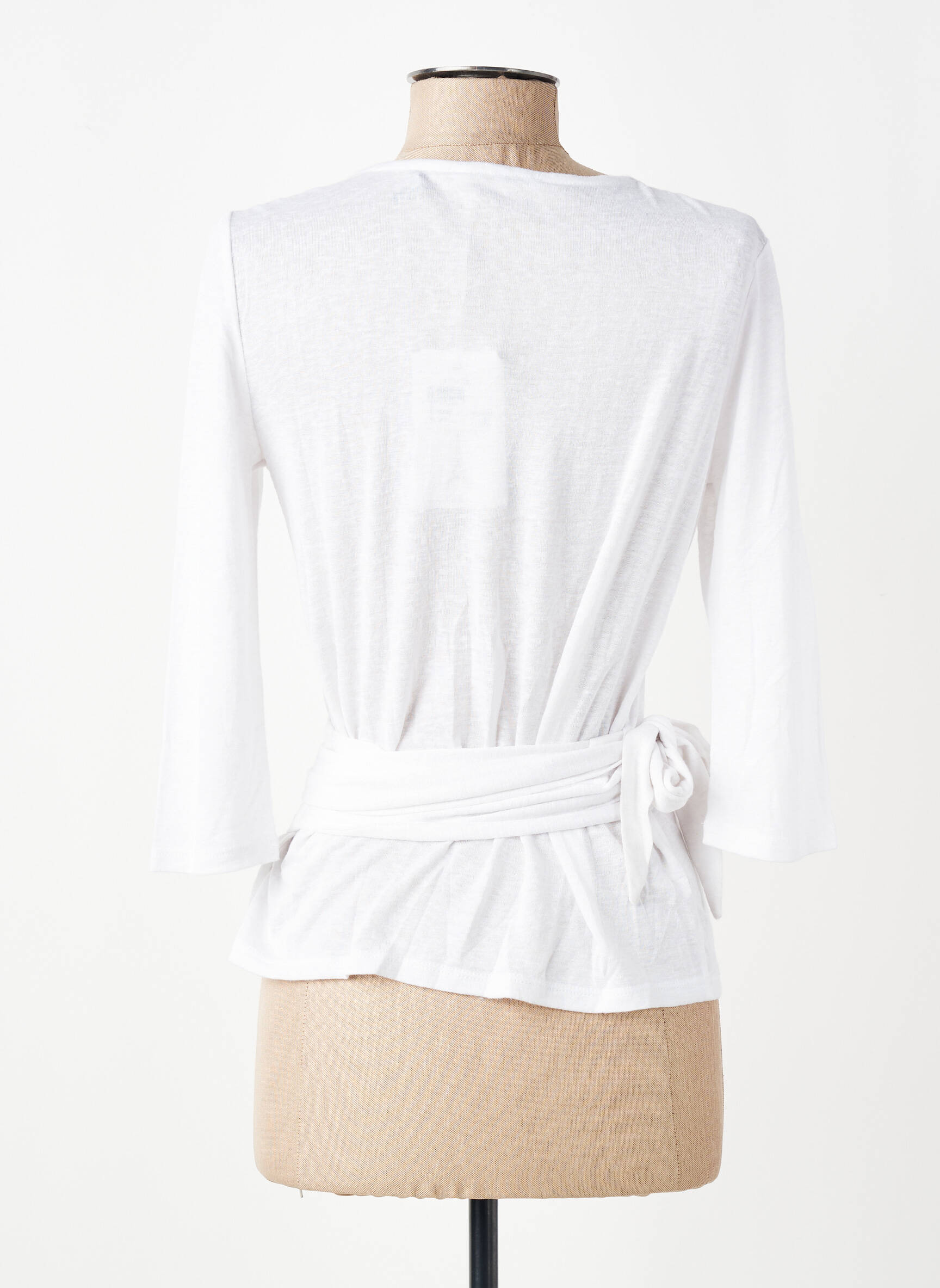 Cardigan petrecut mâneci 3/4 alb LPB LES PETITES BOMBES  femeie