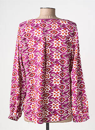 Bluză țesătură poplin mâneci lungi violet SARAH JOHN femeie