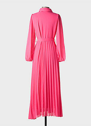 Rochie lungă mâneci lungi mâneci lungi roz LILIE ROSE femeie