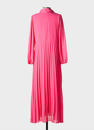 Rochie lungă mâneci lungi mâneci lungi roz LILIE ROSE femeie