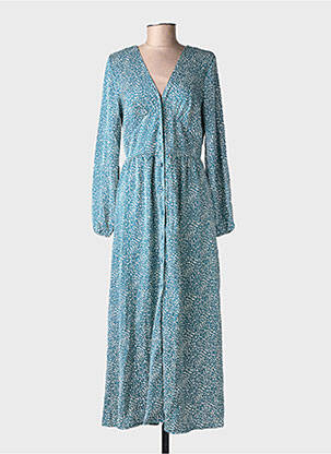 Rochie lungă mâneci lungi mâneci lungi verde LILIE ROSE femeie