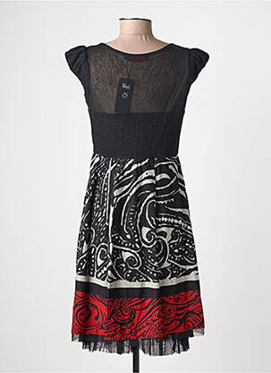 Rochie scurtă mâneci scurte mâneci scurte negru LULU.H femeie
