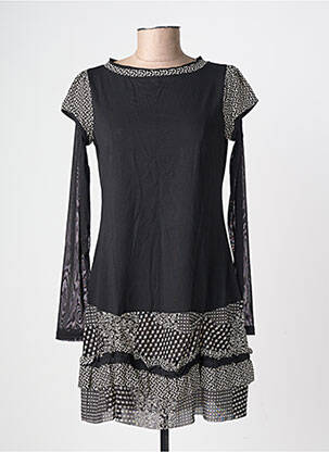 Rochie scurtă mâneci lungi mâneci lungi negru LULU.H femeie