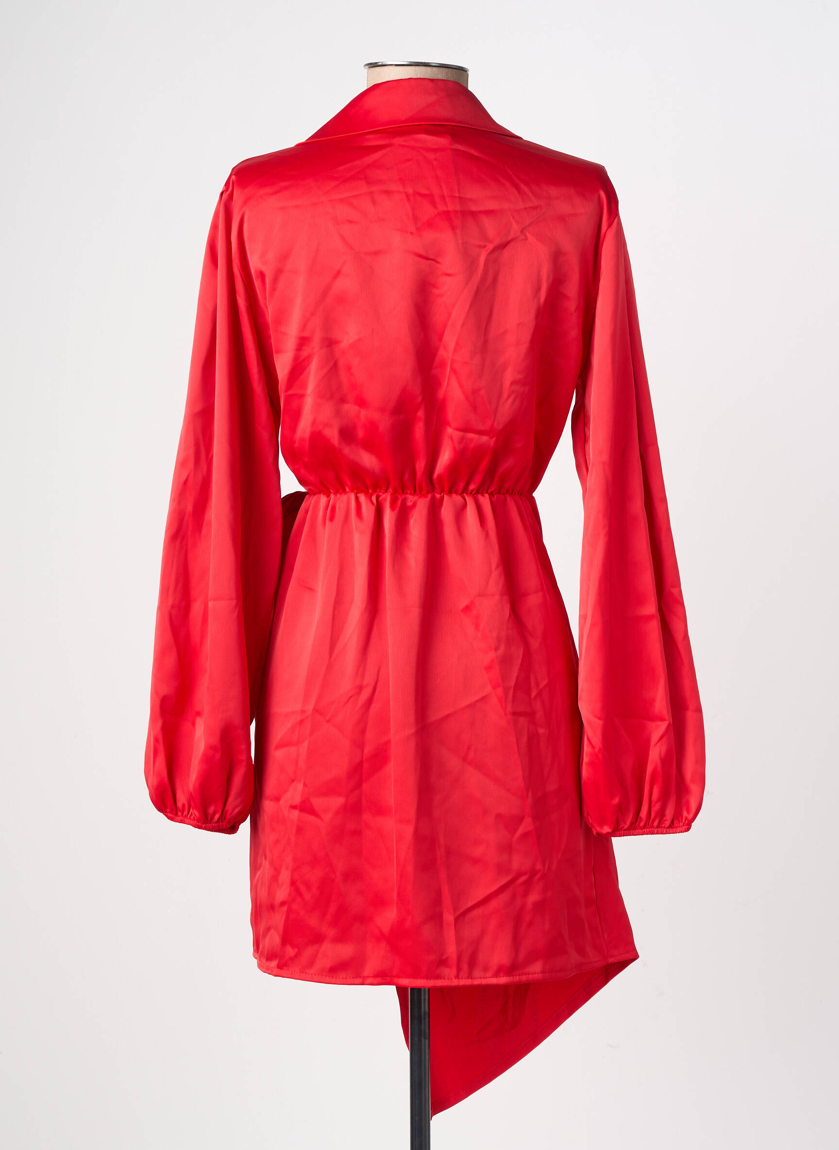 Rochie scurtă mâneci lungi mâneci lungi roșu LORIANE femeie