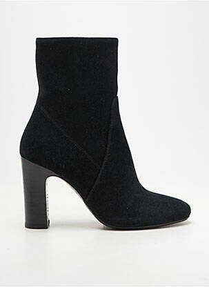 Botine/ghete vârf rotund toc de 7 la 9 cm negru RIVECOUR femeie