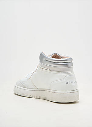 Adidași material neted vârf rotund alb NEWLAB unisex