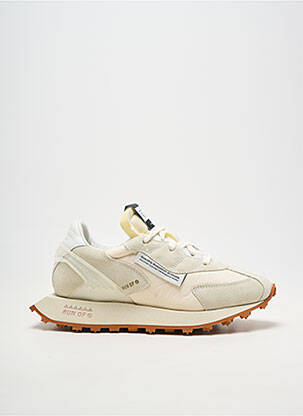 Adidași vârf rotund toc plat până la 3 cm alb RUN OF femeie