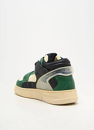 Adidași material neted vârf rotund negru RUN OF bărbat